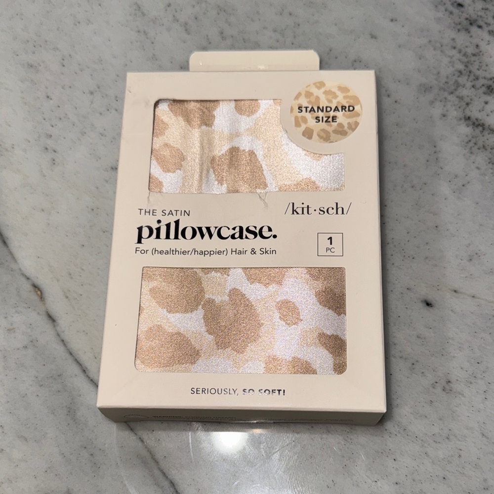 Kitsch Satin Pillowcase in Cream
